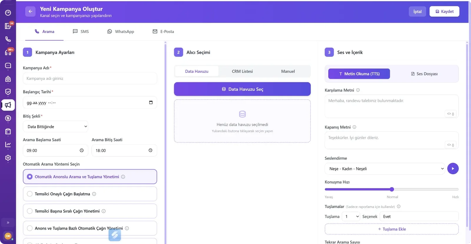 IVR Yönetim Paneli